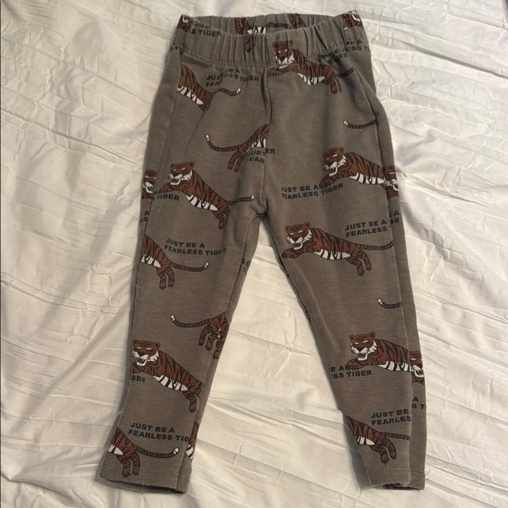Zara Brown Sweatpants with Elastic Waistband